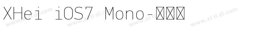 XHei iOS7 Mono字体转换